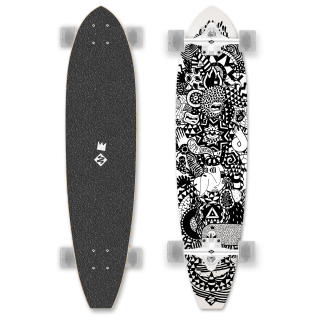 Longboard Street Surfing Kicktail 36" Rumble Jungle