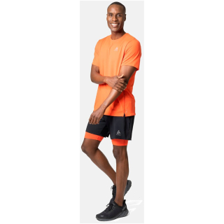 Koszulka do biegania męska Odlo T-shirt ZEROWEIGHT CHILL-T pomarańczowa 