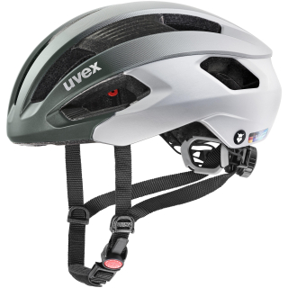 Kask rowerowy szosowy Uvex rise cc Tocsen zielono - srebrny matowy - 41/0/091/02