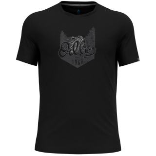 Koszulka męska Odlo T-shirt NIKKO LOGO czarna