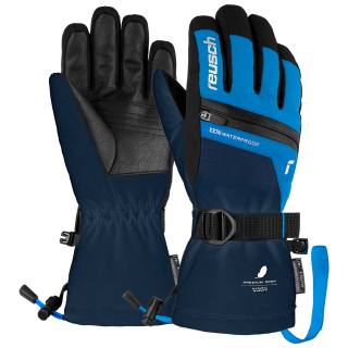 Rękawice narciarskie dziecięce pięciopalczaste Reusch Lando R-TEX® XT Junior niebieskie - 61/61/243/4458