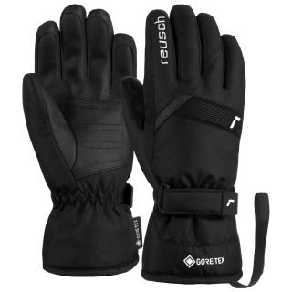 Rękawice dziecięce pięciopalczaste Reusch Flash GORE-TEX Junior czarne - 62/61/305/7701