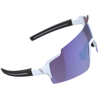 Okulary rowerowe BBB sports glasses FullView HC rode lens  blue  mirror biały one size