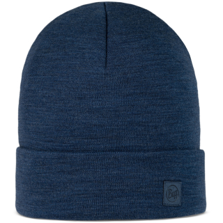 Czapka BUFF MERINO HEAVYWEIGHT BEANIE SOLID NIGHT BLUE