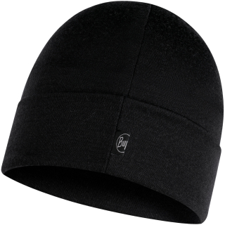 Czapka BUFF MERINO HEAVYWEIGHT BEANIE SOLID BLACK