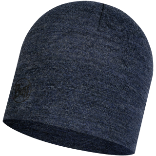 Czapka BUFF MERINO MIDWEIGHT BEANIE MELANGE NIGHT BLUE