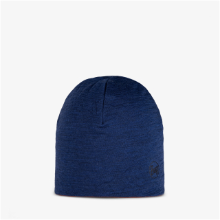 Czapka dziecięca BUFF MERINO LIGHTWEIGHT BEANIE SOLID COBALT-CINNAMON