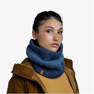 Bandana BUFF KNITTED & FLEECE NECKWARMER MARIN DENIM