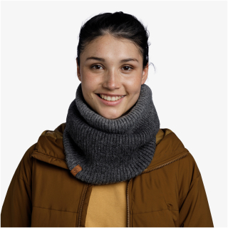 Bandana BUFF KNITTED & FLEECE NECKWARMER MARIN GRAPHITE