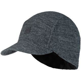 Czapka z daszkiem BUFF PACK MERINO FLEECE CAP SOLID GREY