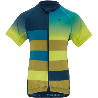 Koszulka rowerowa dziecięca Silvini Junior Jersey Mazzani CD2284 granatowa - 3123-CD2284/3242