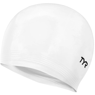 Czepek pływacki lateksowy TYR Latex swim cap biały