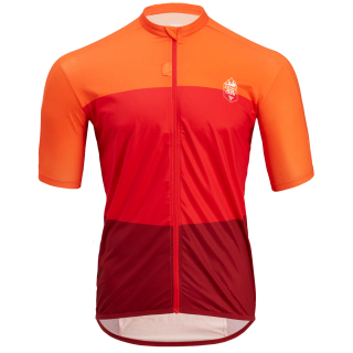 Koszulka rowerowa męska Silvini Jersey Turano Pro pomarańczowao-czerwona - 3120-MD1645/2022