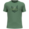 Koszulka męska Odlo T-shirt NIKKO LOGO zielona